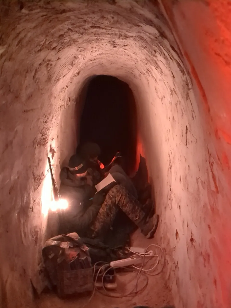 TA militants in an SDF tunnel at an undisclosed location, January 2025. Credit: TA